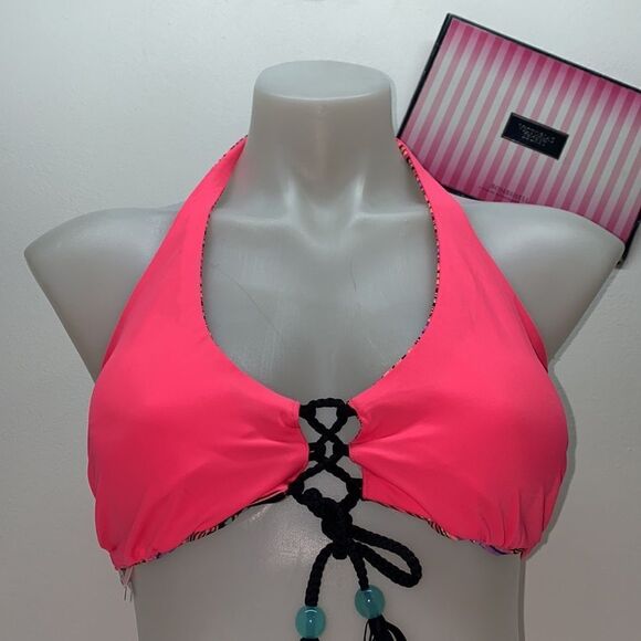 🔥VICTORIA SECRET SWIMSUIT 2pc small  push-up  //small New #1 reversible - Picture 11 of 12